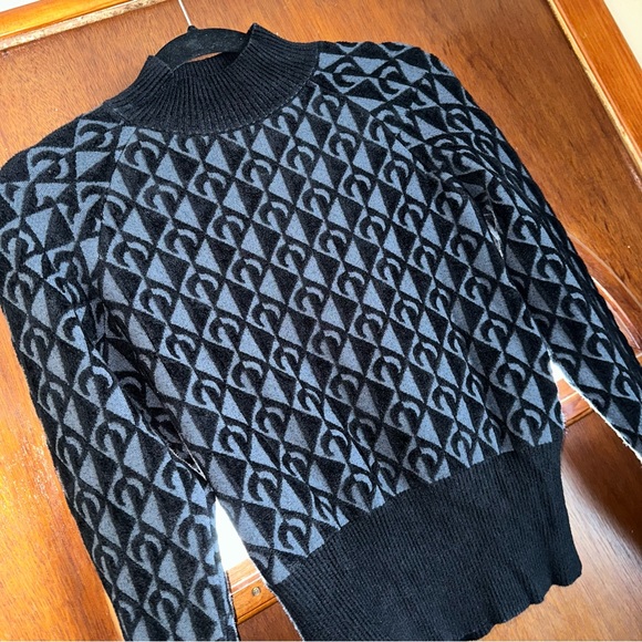 Marine Serre Moon Jacquard Roll Neck Jumper - Picture 3 of 5